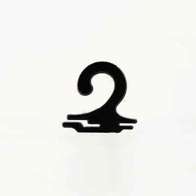 25x25mm PET Socken-Titel-kleines Plastikhaken Soem-Logo