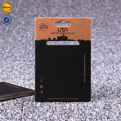 3mm starker steifer Pappprodukt-Aufhänger-Geldbörsen-Taschen-Anzeigen-Aufhänger