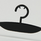 Kundengebundener Logo Black Plastic Hanger Female-BH und Unterwäsche-Aufhänger