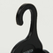 Kundenspezifischer Logo Plastic Black Shoe Footwear-Flipflop-Aufhänger