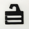 Kundenspezifische schwarze 6.1*7.4CM PS Plastikbindungs-Aufhänger mit Logo