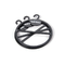 schwarze ovale Plastikschal-Aufhänger kundengebundenes Logo 17*13cm langlebigen Gutes