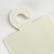 Weißes Rechteck-fertigte Plastikschal-Halter-Aufhänger Logo Closet Scarf Organizer besonders an