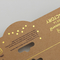 Gestempelschnittenes Entwurf kundengebundenes Kraftpapier-Falten-Vorlaufkarte-Gold Logo Printed