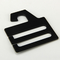 Schwarze PS-Haken-Anzeigen-Plastikbindungs-Aufhänger 6.1X7.4CM kundengebundener Logo Accept